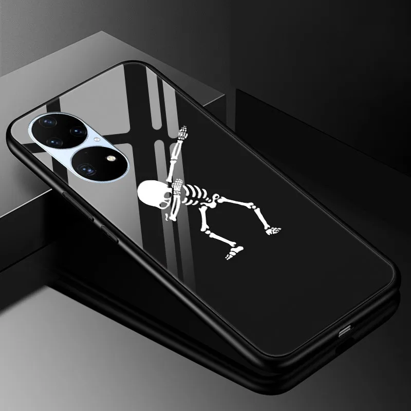Luxury Tempered Glass Phone Case with Hard Back Bumper