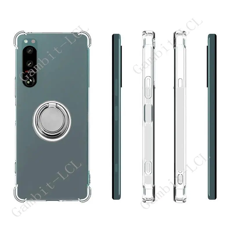 Versatile Ring Holder Phone Case - Durable TPU Soft Silicone Cover