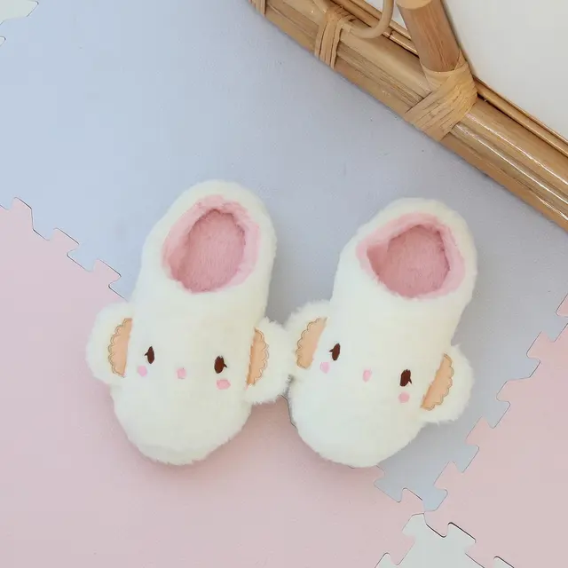 Warm Furry Slipper My Melody Kuromi Plush Shoes For Winter Autumn Japanese Style Pochacco Home Cotton Slippers For Girl Woman