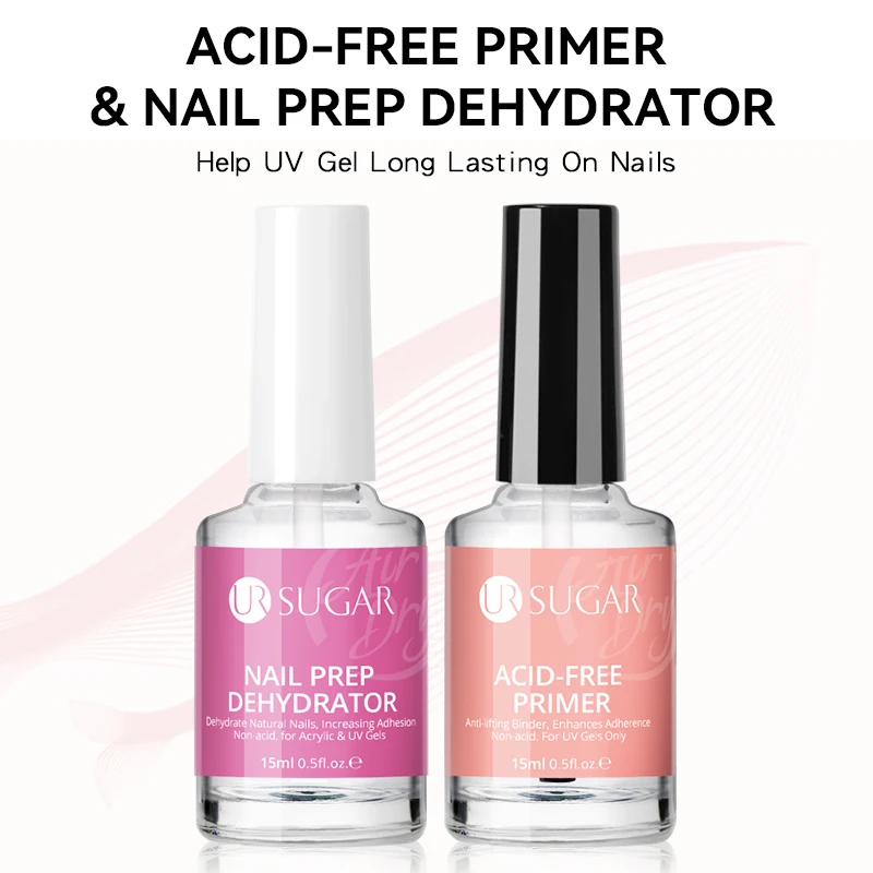 Nail Prep and Dehydrator Set for Perfect Gel Manicures, 15ML
