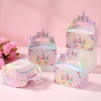 Unicorn Party Decoration Disposable Tableware Unicorn Birthday Party Decorations Kids Baby Shower Girl Birthday Party Supplies 3