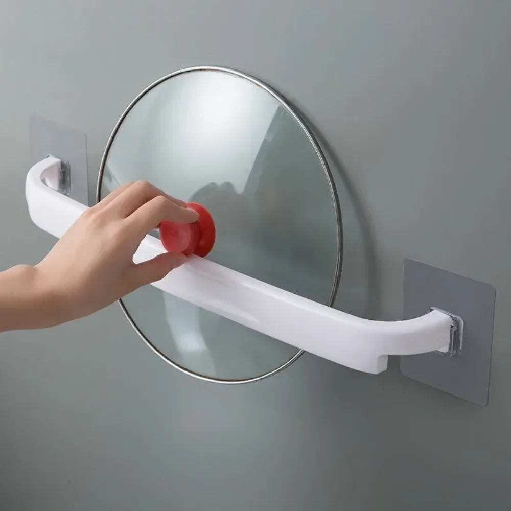 New Sturdy Bathroom Towel Rack Without Punching Holes, Kitchen Single Pole Cloth Hanger, Bathroom Storage Rack