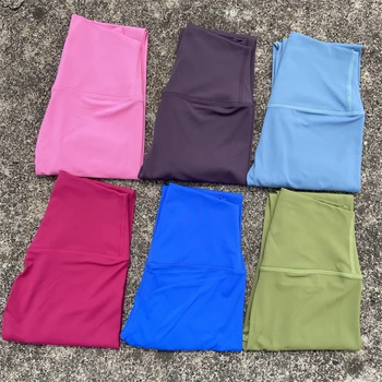 Women Gym Sports Leggings Workout Yoga Pants With Pockets High Waist Tights Plus Size Fitness Pants Running Training Trousers 1