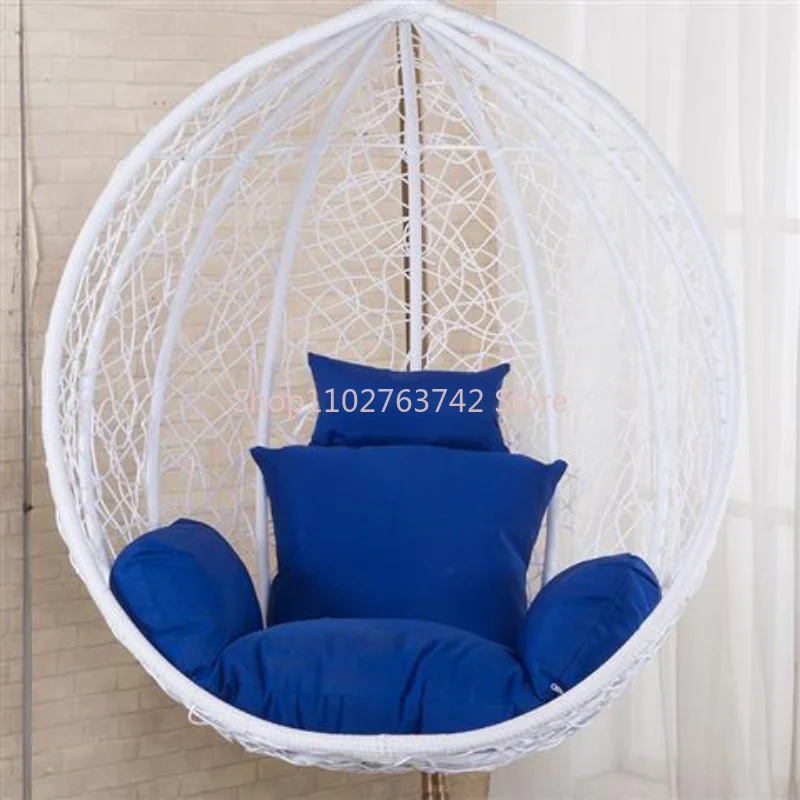 Hanging Basket Chair Cushions, Large Seat Cushion Waterproof Hanging Egg  Hammock Swing Chair Pads Soft Chair Back Solid Color (Color : Orange, Size  