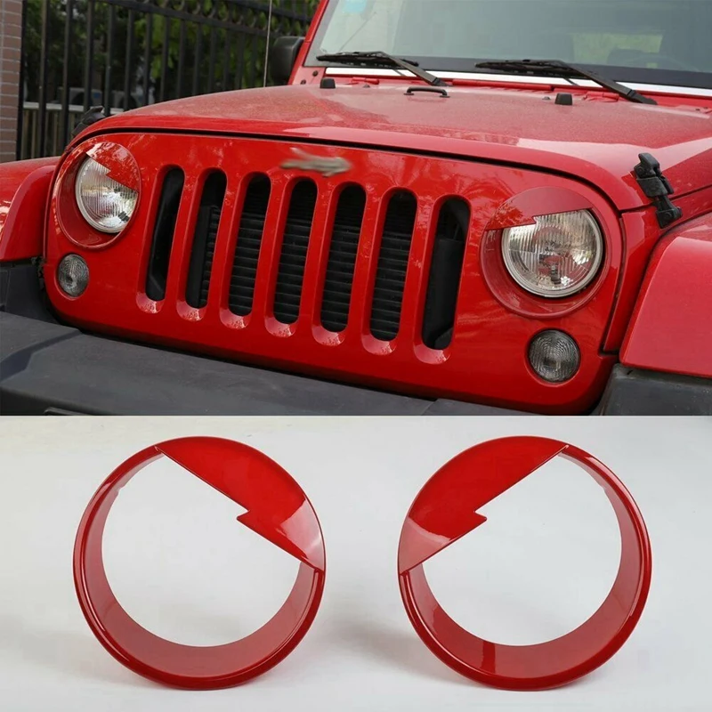 

Передняя фара ABS 1 пара, заглушки для Jeep Wrangler JK 2007-2016, 2 шт.
