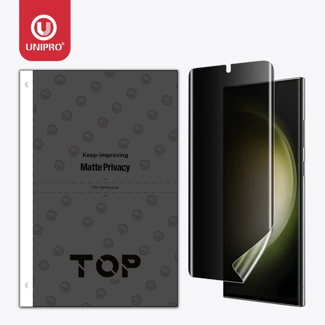 UNIPRO 25 50Pcs TPU Privacy Protection Anti-Peep Matte Flexible Hydrogel Film For Mobile Phone Screen Protective Cutting Machine 1