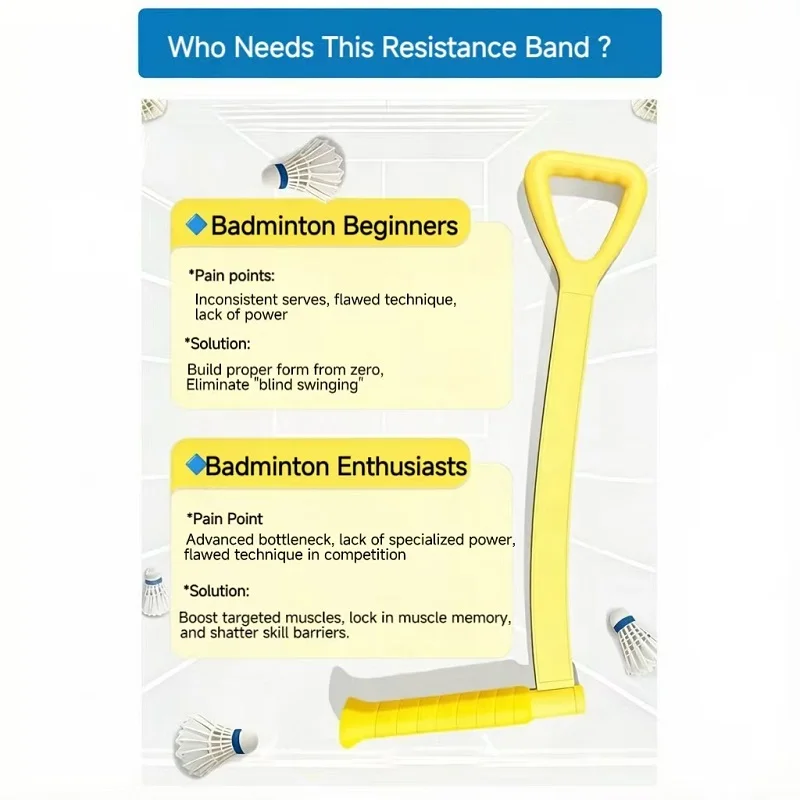 Resistance Band for Special Badminton, Fitness, Stretching & Strength Training Band - 6