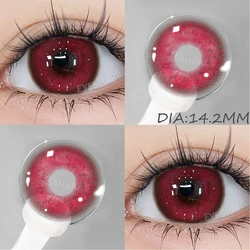 Vibrant Fashion Contact Lenses - Purple, Red, Pink Collection (POLARIS - RED)