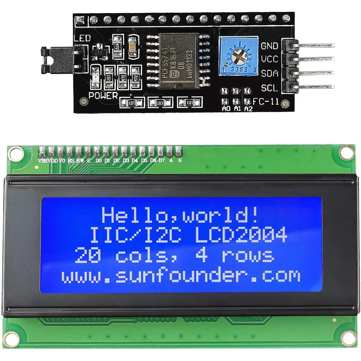 【Exclusive】 2004A LCD Module Blue/Green/White Screen 20X4 Character LCD ...