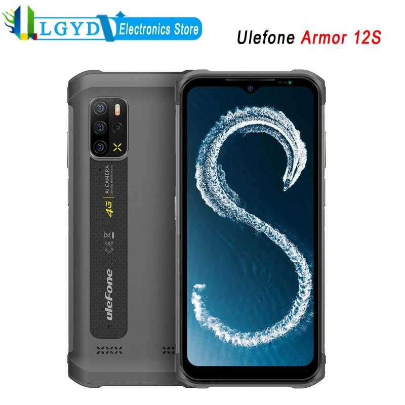 

Ulefone Armor 12S Rugged Phone Global Version 8GB+128GB ROM 6.52'' Android 12 MTK Helio G99 Octa Core 2.2GHz NFC Wireless Charge