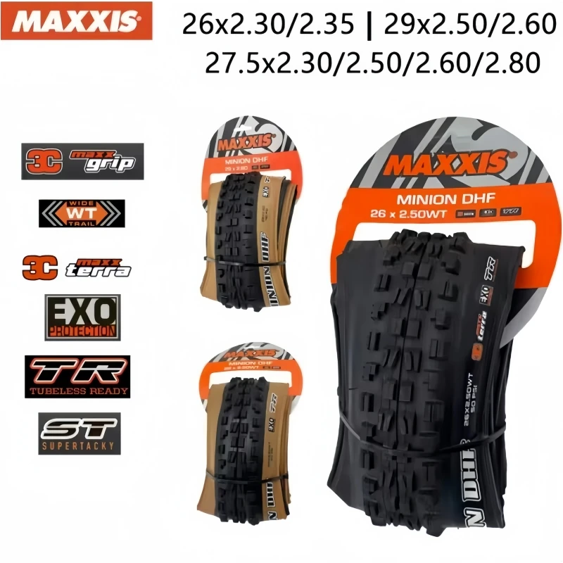 MAXXIS MINION DHF Mountain Downhill Bicycle Tires 26x2.3/2.35/2.5