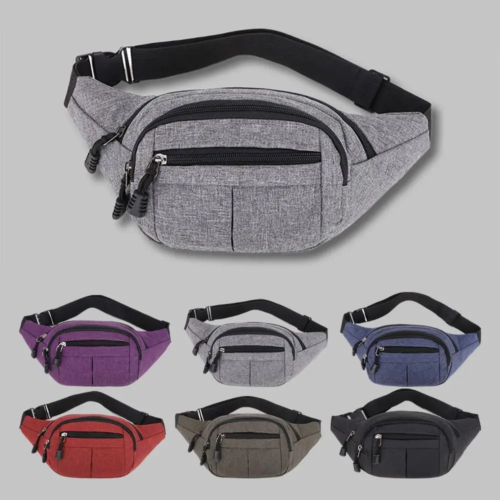 Fanny Pack Unisex Canvas Sport Waist Bum Bag Travel Crossbody Money Belt  Pouch