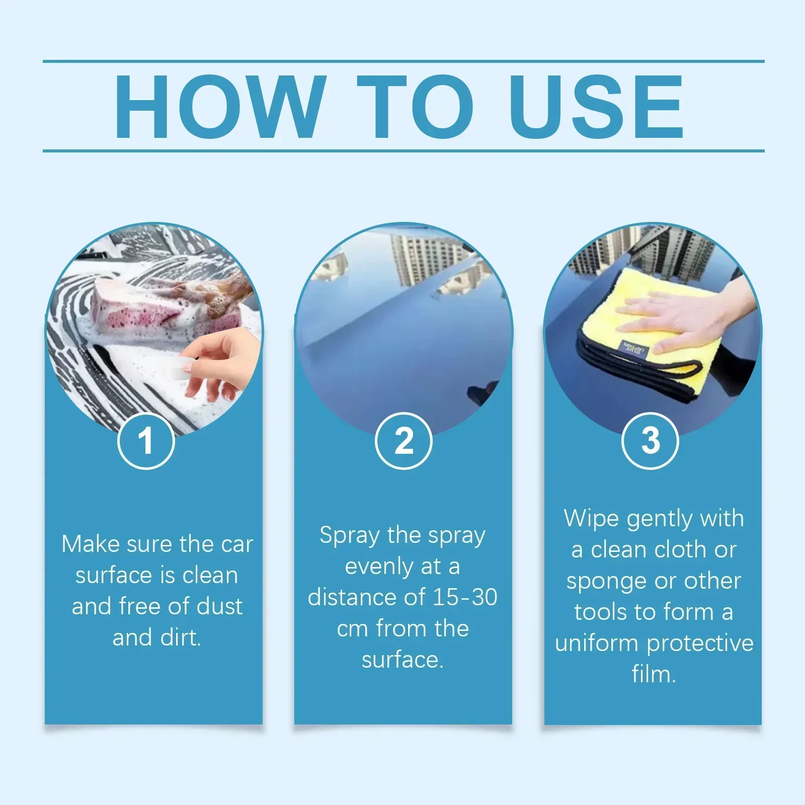 Car Coating Spray for Scratch Remover and Protection