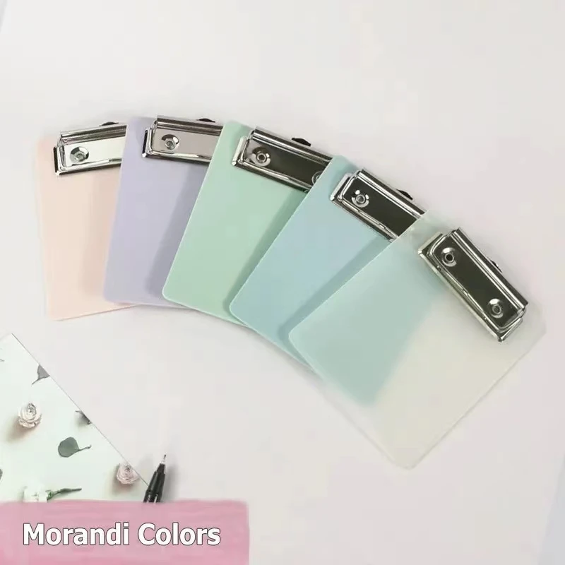 

Mini Clipboard A7 Writing Pad PP Plastic Clip Board A7 Paper Board With Clip