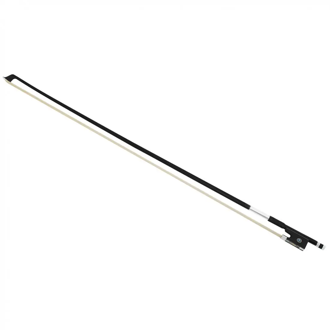 Carbon Fiber 4/4 Full Size Ebony Wood Frog Violin Bow for Advance Level Violins with Storage Box Horsehair Fiddle Bow