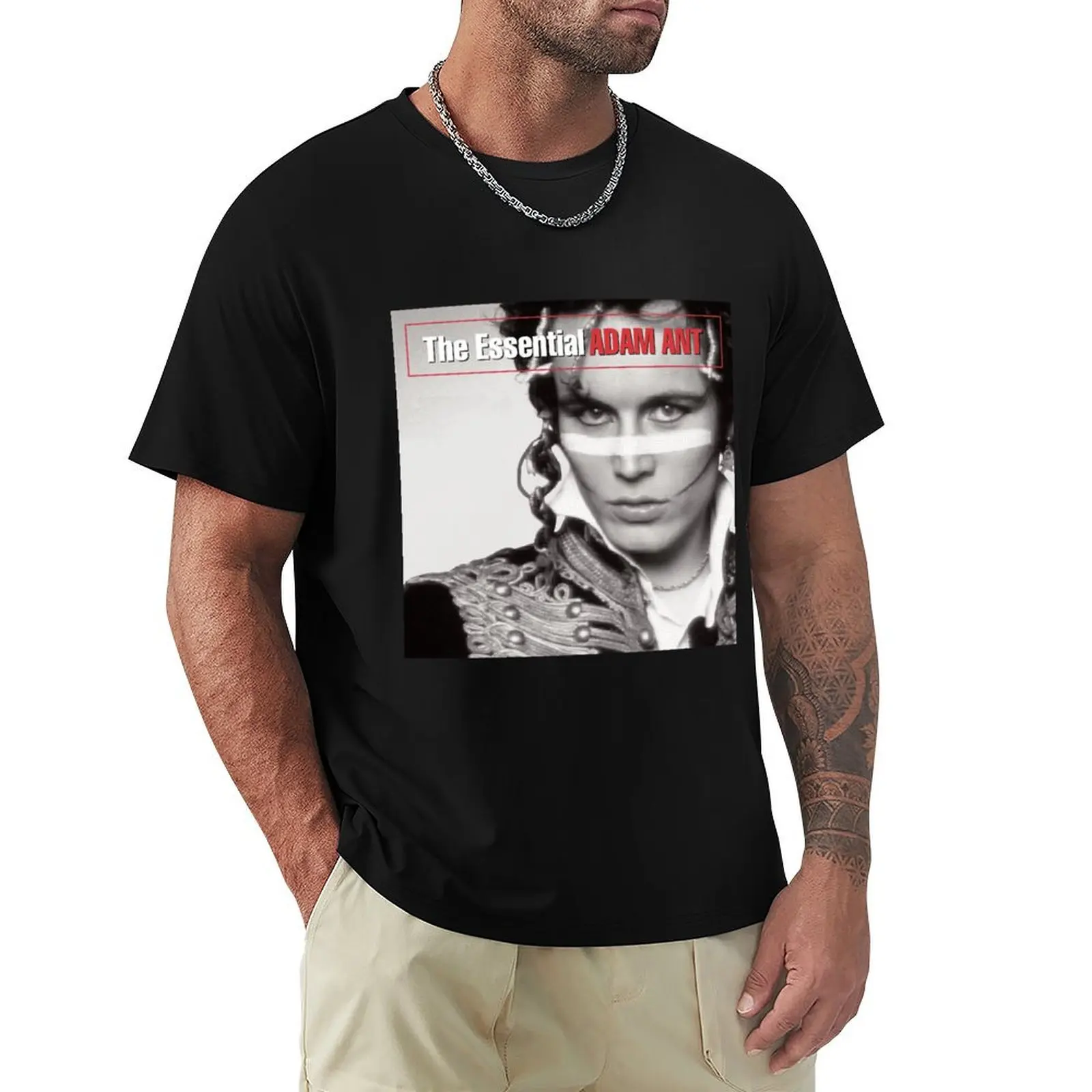 Best Seller : Adam Ant Best English Singer Musicista E Attore T-Shirt Customs Design Your Own Tees Camicetta Plain T-Shirt Uomo