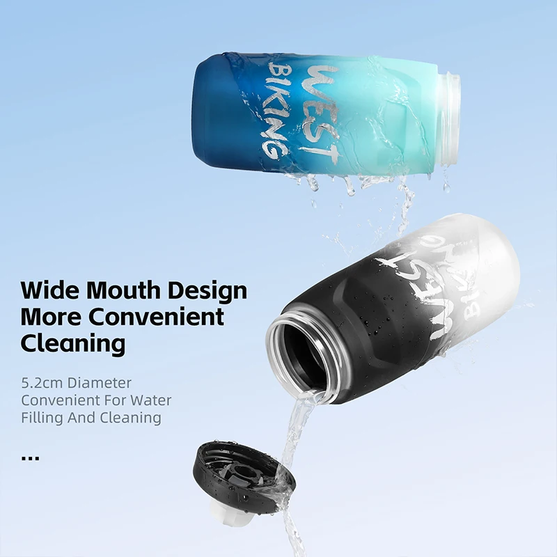 WEST BIKING Cycling Water Bottle 620/750ml For Outdoor Running Climbing Sports Squeeze Mug Cycling Kettle Portable Bicycle Cup water bottle,bicycle water bottle,sports bottle
