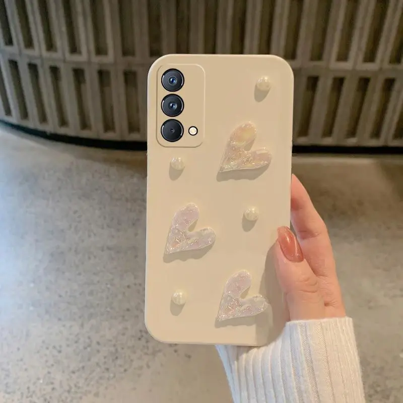 Laser Love Heart Design Soft Silicone TPU Phone Case
