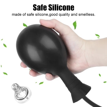 10 Modes Vibrator Anal Plug Female Masturbator 2 In 1 Inflatable Vagina Expander Butt Dilator Sex Toys For Women Men 5