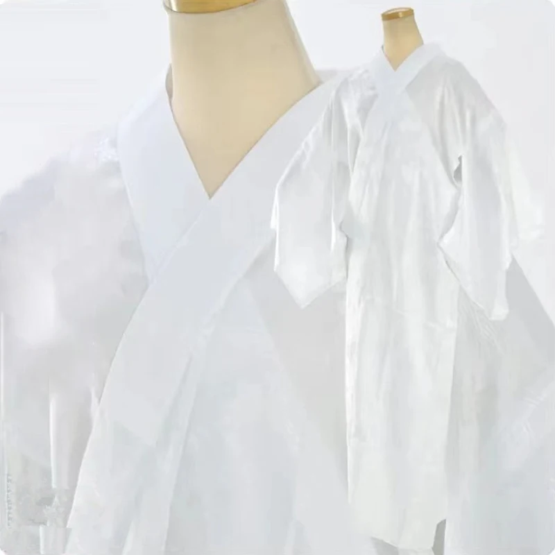 Traditional Japanese Kimono Juban Men Kimono Bottom Lining With Belt Inner Wear Costumes Yukata Male Long Robe Underwear