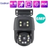 Gadinan PTZ Dual Screens Smart Wired POE IP Camera 6MP Dual Lens Tracking Motion Detection Two-way Audio CCTV Video Surveillance 1