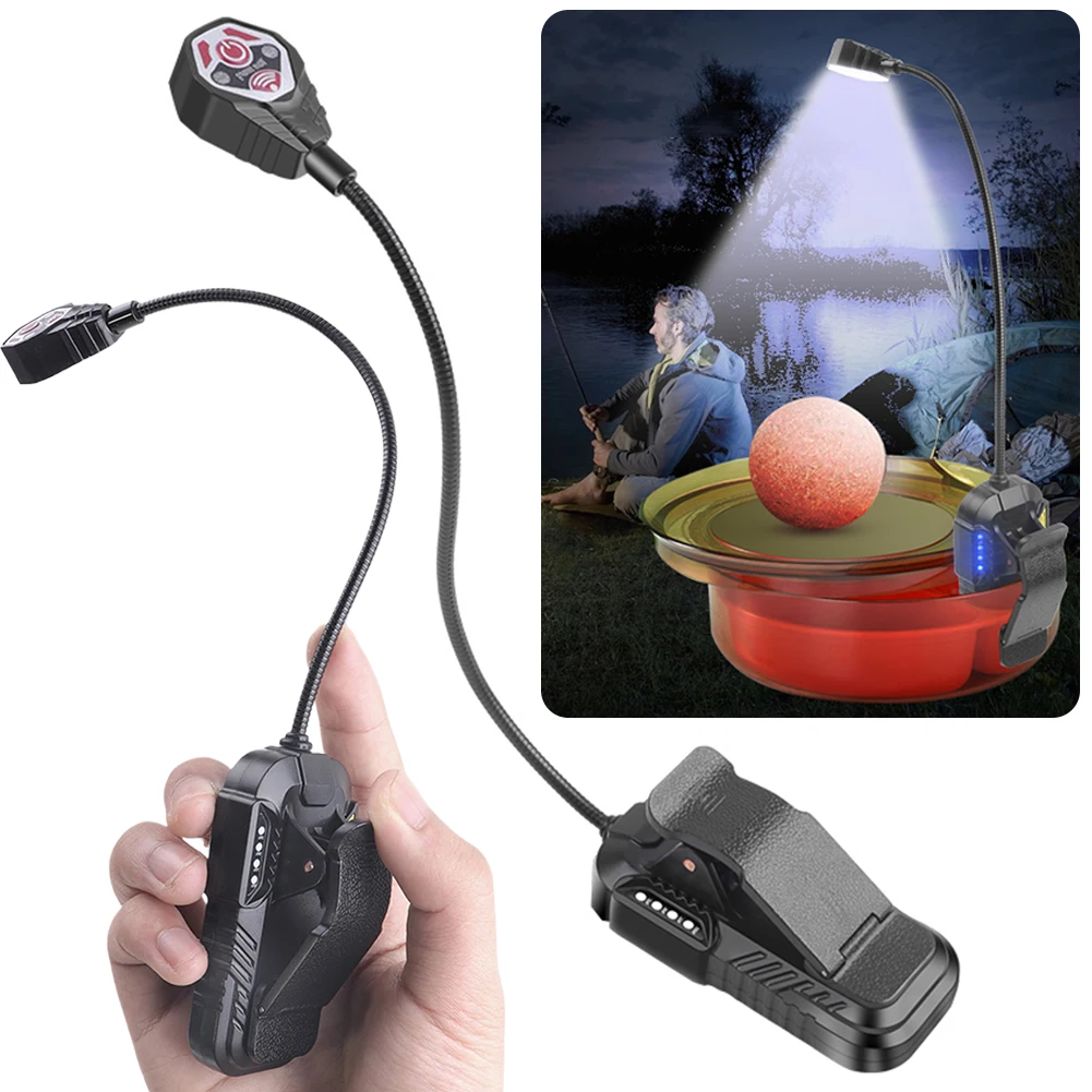 Book Light Rechargeable Reading Lamp with Motion Sensor Clip on Lamp with Power Indicator for Reading Camping Fishing
