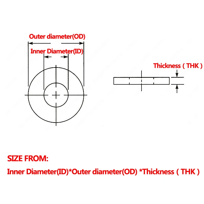 PTFE 플랫 와셔 플랜지 압력 게이지 워터 파이프 조인트 개스킷 내경 6-35mm, 가스켓 스페이서 씰링 압력 게이지