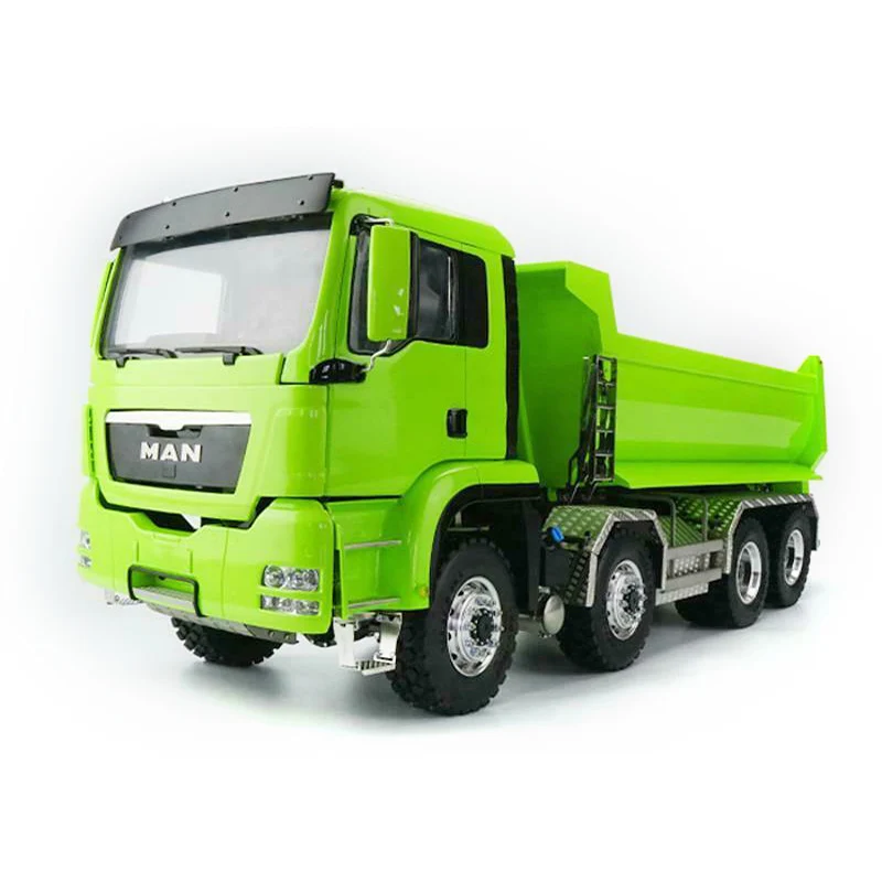 

LESU 8*8 RC 1/14 Dumper Truck Front Hydraulic Lifting Painted Engineering Tipper Model Light Sound Vehicle Boy Toy