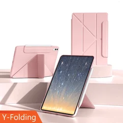 Multi - Folding Stand TPU Shell Case for Pad Pro GT TB710FU (Pink)