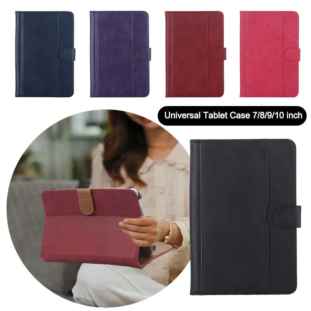 Universal Multi-Angle Shockproof Tablet Stand Case with Dual-Color Design