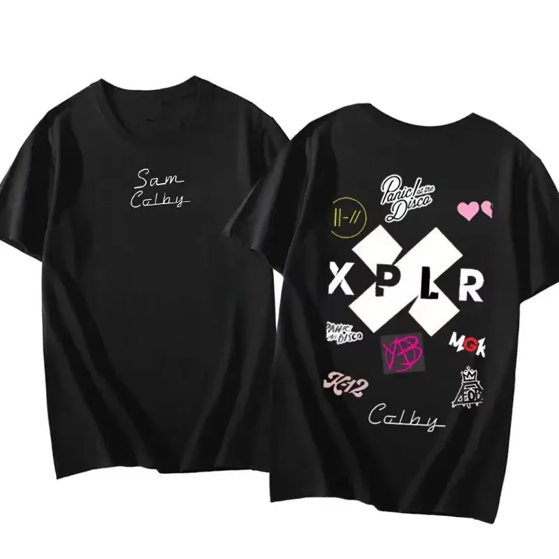 Sam and Colby XPLR Fighting Demons Merch T-Shirt Men and Woman Cotton Short Sleeve T-shirt Plus Size Unisex Best Selling top tee