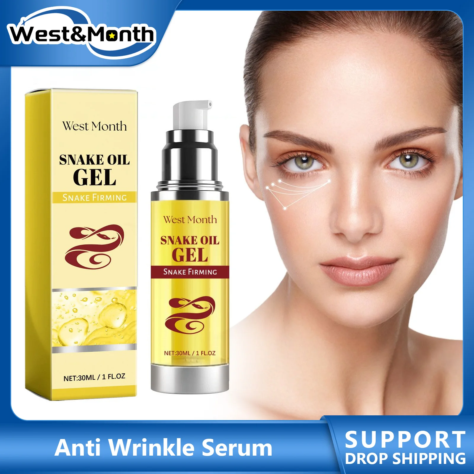 

Wrinkle Remover Serum Fade Forehead Eye Fine Lines Firming Lifting Remove Dark Spots Moisturizing Brighten Anti Aging Essence