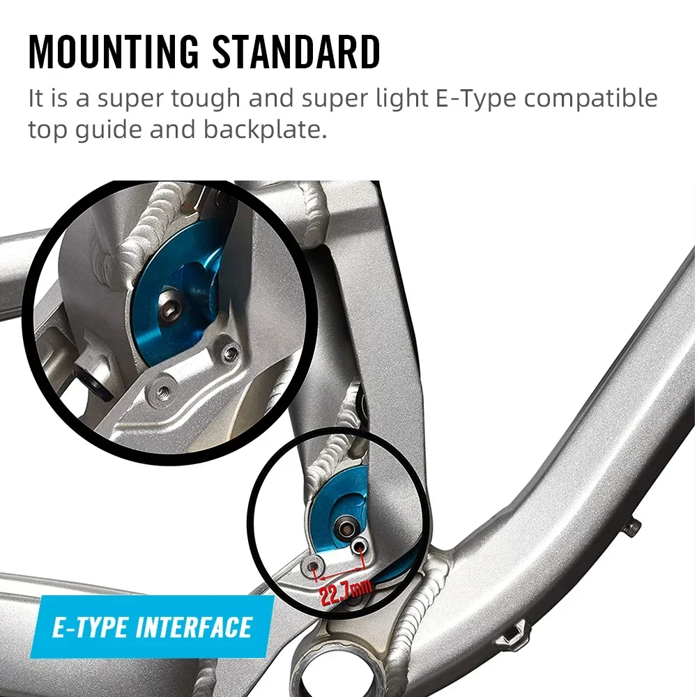 RYET MTB 체인링 가드 E-타입 26-36T AL6061 CNC 경량 ISCG 마운트 시마노 SRAM XC 트레일 산악 자전거 부품
