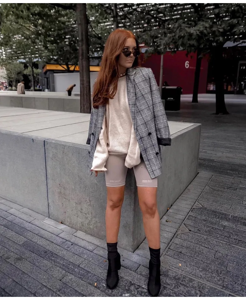 

2021 women shorts biker shorts fitness casual short cotton color Athleisure Cycling Shorts clothing High waist shorts pantalones