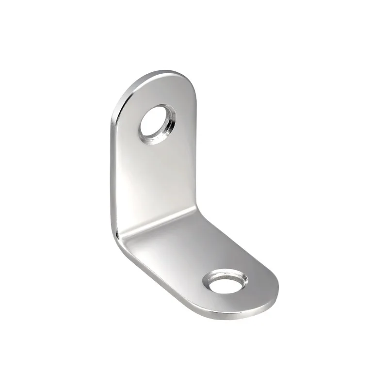 10pcs Stainless steel corner code cabinet cabinet triangle fixed laminate bracket 90 ° right Angle L-shaped thickened sheet