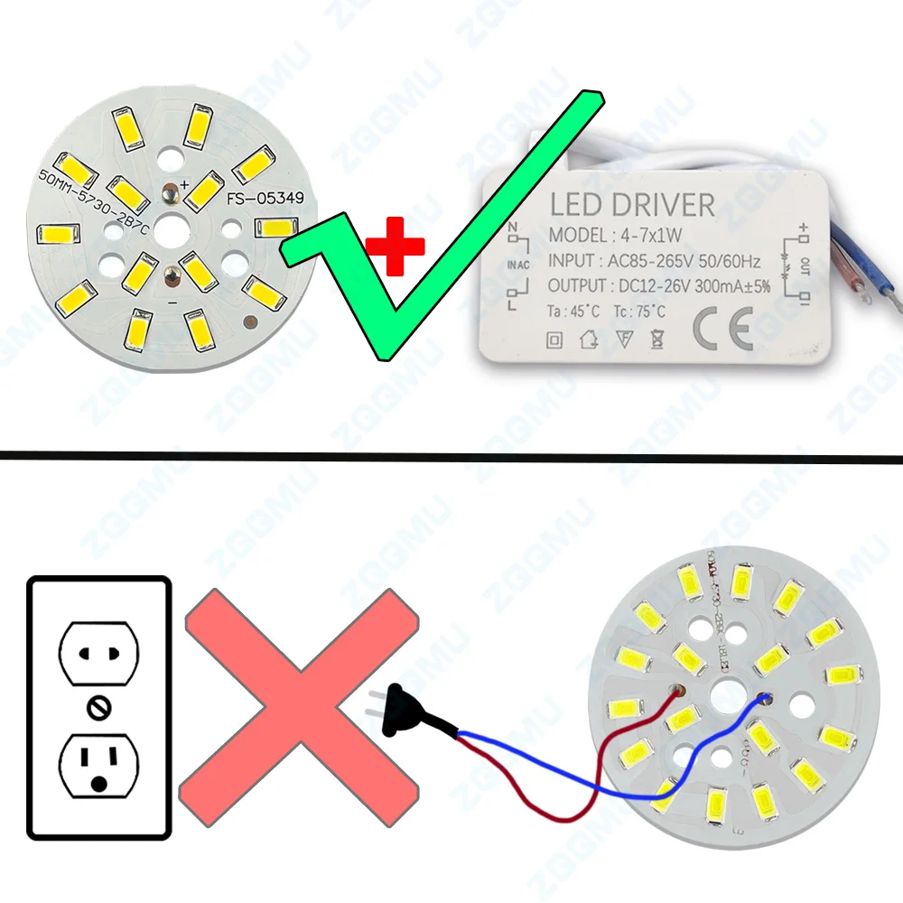 รูปสินค้า แผงไฟ LED สำหรับ DIY ปรับเปลี่ยนหลอดไฟ