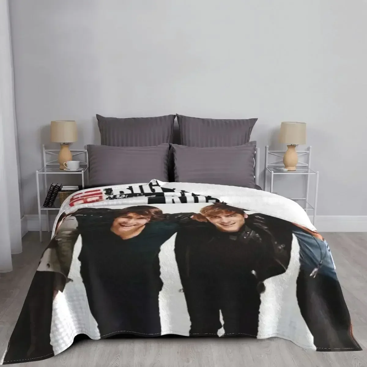 BIG TIME RUSH Boy Group Throw Blanket Personalized Soft Blankets and Throws for Sofa Bed Home Decor Outdoor Portable Blanket 4