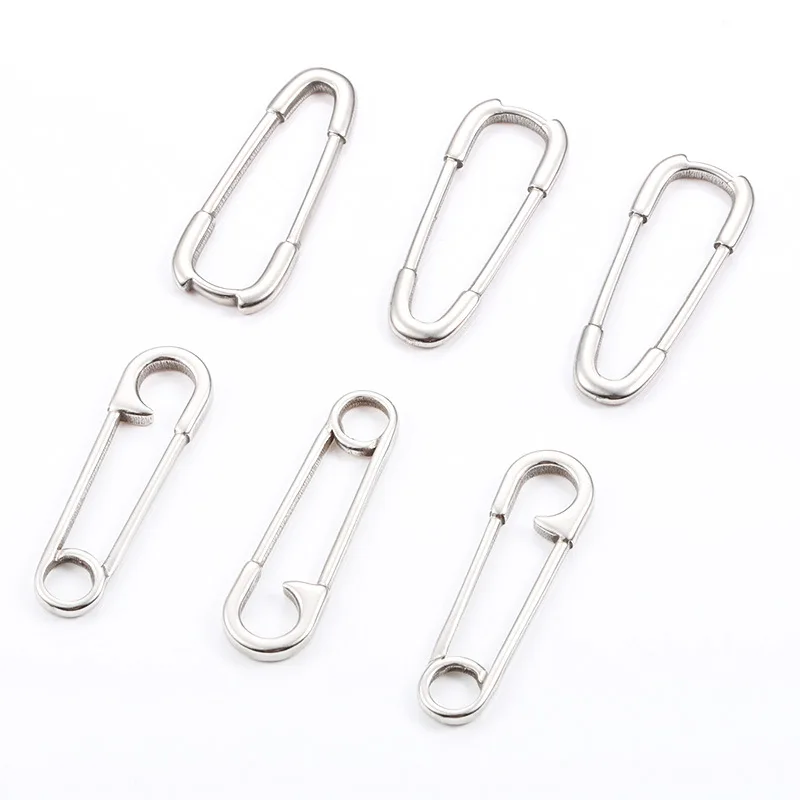 2 Teile/los Edelstahl Integrierte Büroklammer Geformt Anhänger Charms Für DIY Handgemachte Halskette Armband Schmuck Machen Liefert