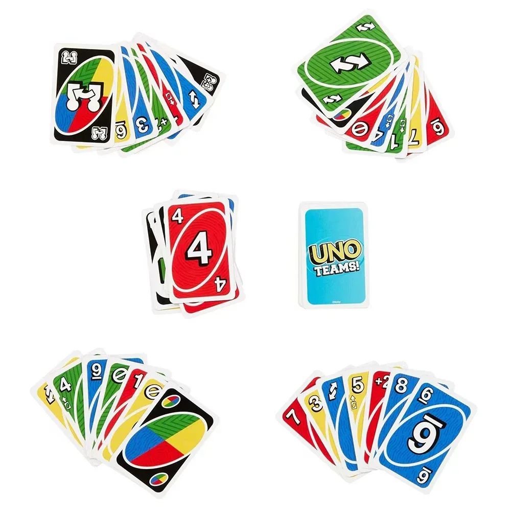 112pcs Uno TEAMS! Game Board Games UNO Cards Table Family Party Entertainment UNO Games Card Toys Children Birthday gift 3
