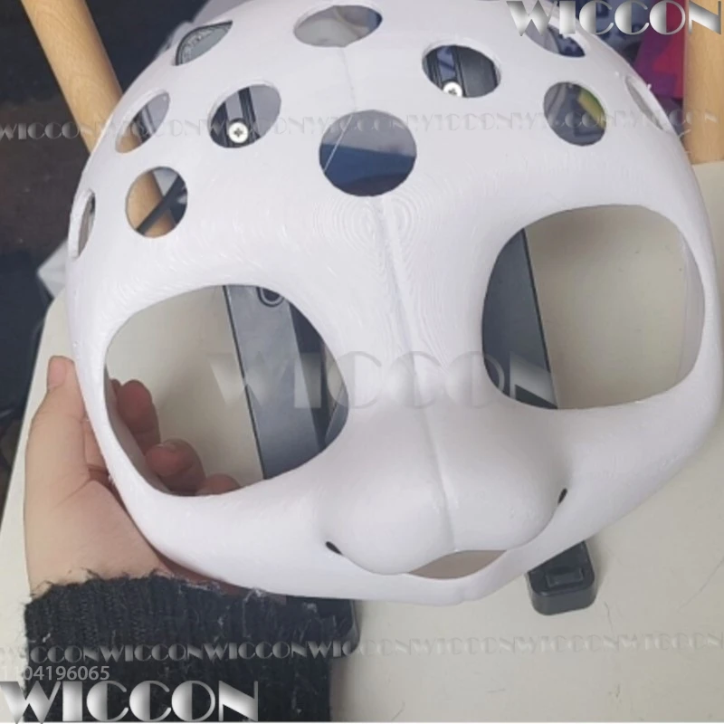 Furry Skull Mask Fursuit Kigurumi Cosplay Kig Animal Beast 3D Print Cute Cat Dog Dragon Costume Holloween Roleplay Customized
