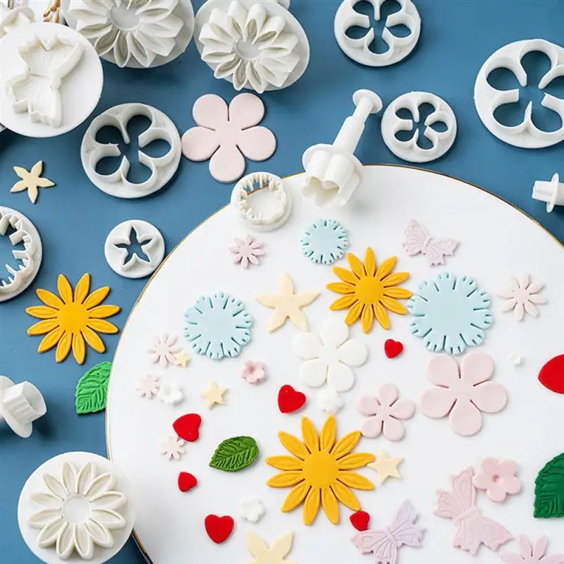 Description Picture 2 of itemPolymer Clay Cutter Cloud Mold Heart Star Snowflake Cutting Mold DIY Pottery Sculpture Geometric Figure Embossing Modeling Tools