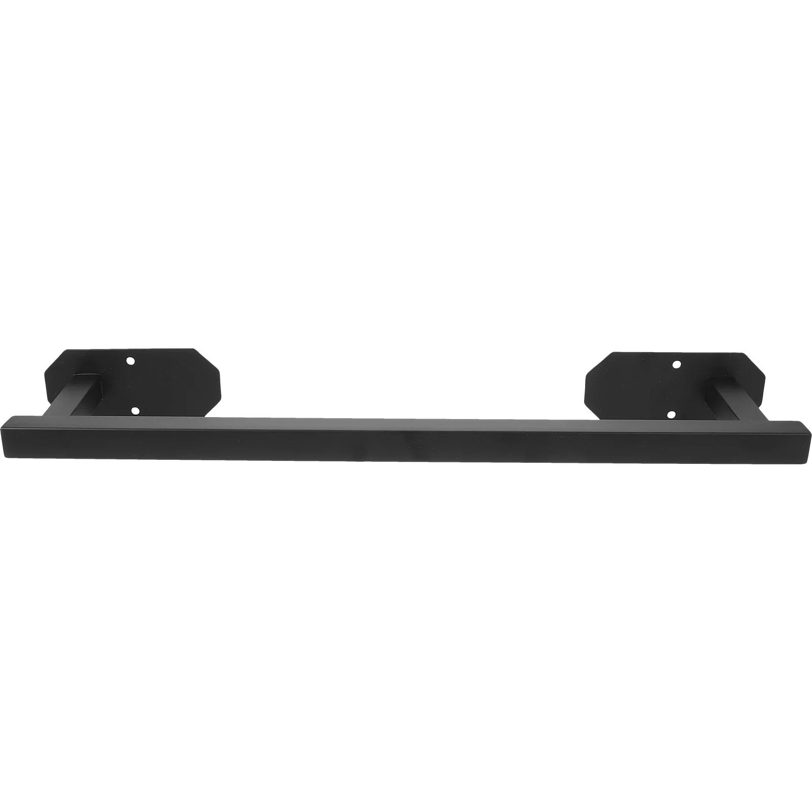 Towel Racks Wall-mounted Stainless Steel Bathroom Bar (octagonal-40cm Single Pole-black) Shower Holder Door Bars for Holders