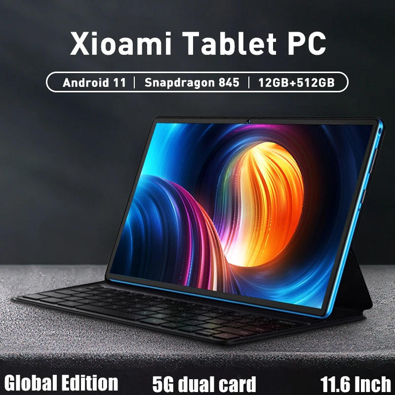 2022 New Global Version Tablet Android 11.0 12gb+512gb Snapdragon 845
