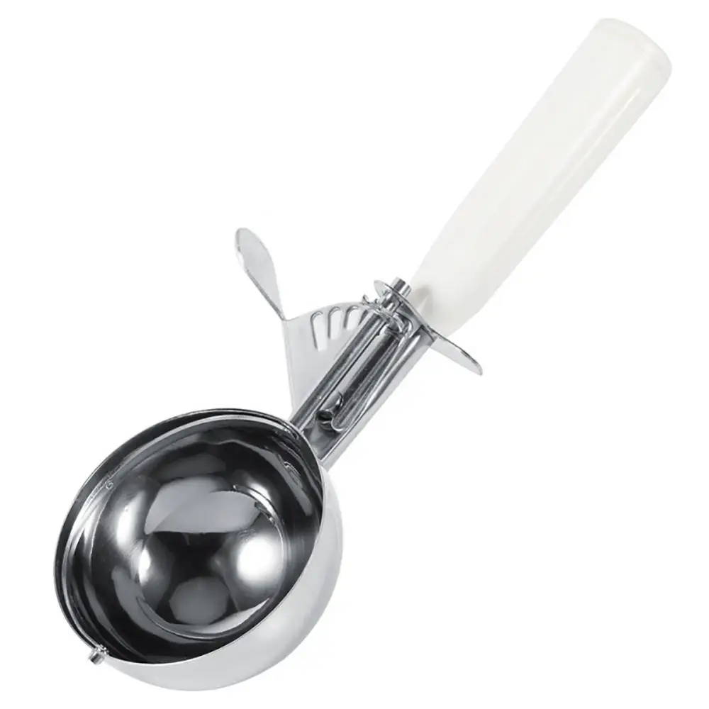 4.2-8cm Stainless Steel Ice Cream Ball Scoop Fruit Mash Spoon Digger With Plastic Handle Watermelon Fruit Gadgets Kitchen Tool