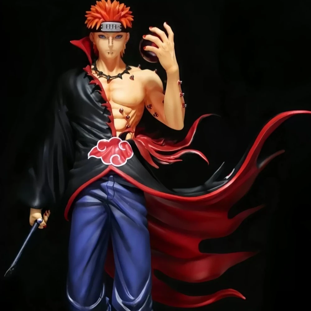 Naruto PVC Handcrafted Ninja Pain GK Statue - Anime Character Collectible Desktop Ornament Doll Gift