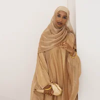 Abayaa musulman Abaya dubaï luxe Kebaya caftan turquie glace fleur rides strass élégant Cardigan Robe musulmans femme vêtements 3