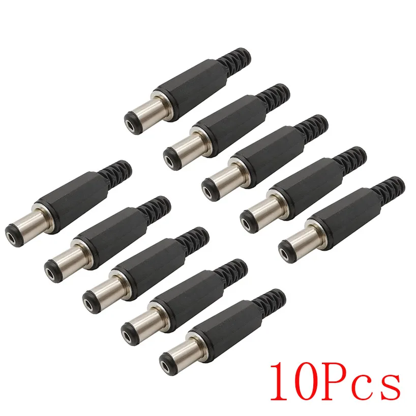 10Pcs DC Power Jack Plug Connectors - 5.5mm X 2.5mm Male Female Set for DIY Electric Projects and Charging Adapters Description Image.This Product Can Be Found With The Tag Names 55mm x 21mm dc power cable female connector plug, 55mm x 21mm female male dc power connector jack