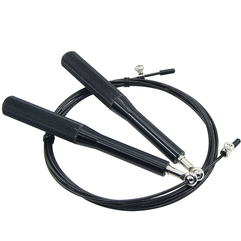 Speed Jump Rope Crossfit Skipping Rope Gym Fitness MMA Training Workout Equipment Steel Wire Bearing Adjustable Men Women Kids