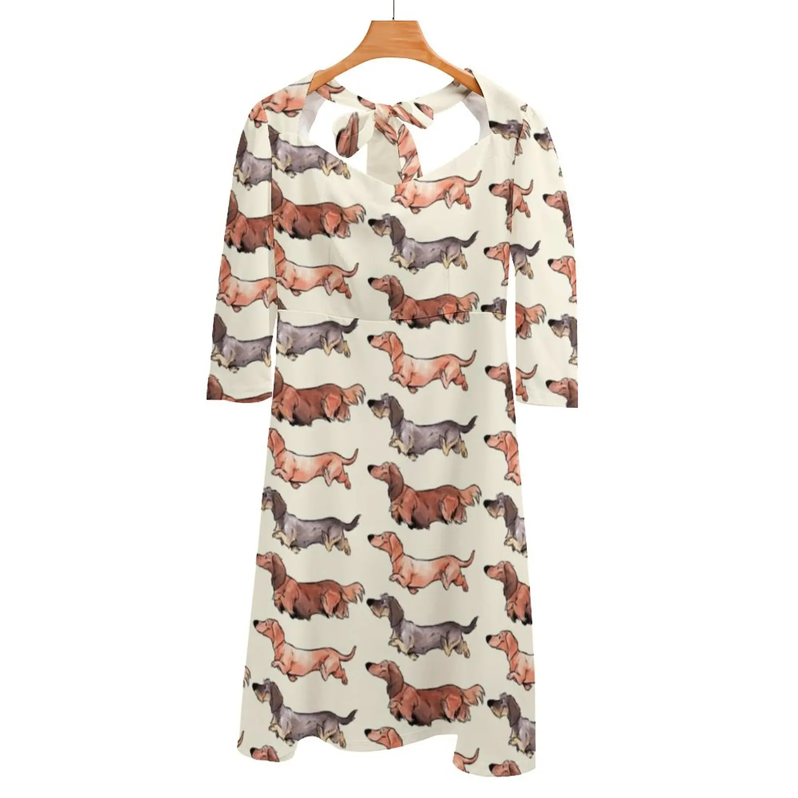 elegant-teckel-square-neck-dress-plus-size-dachshund-design