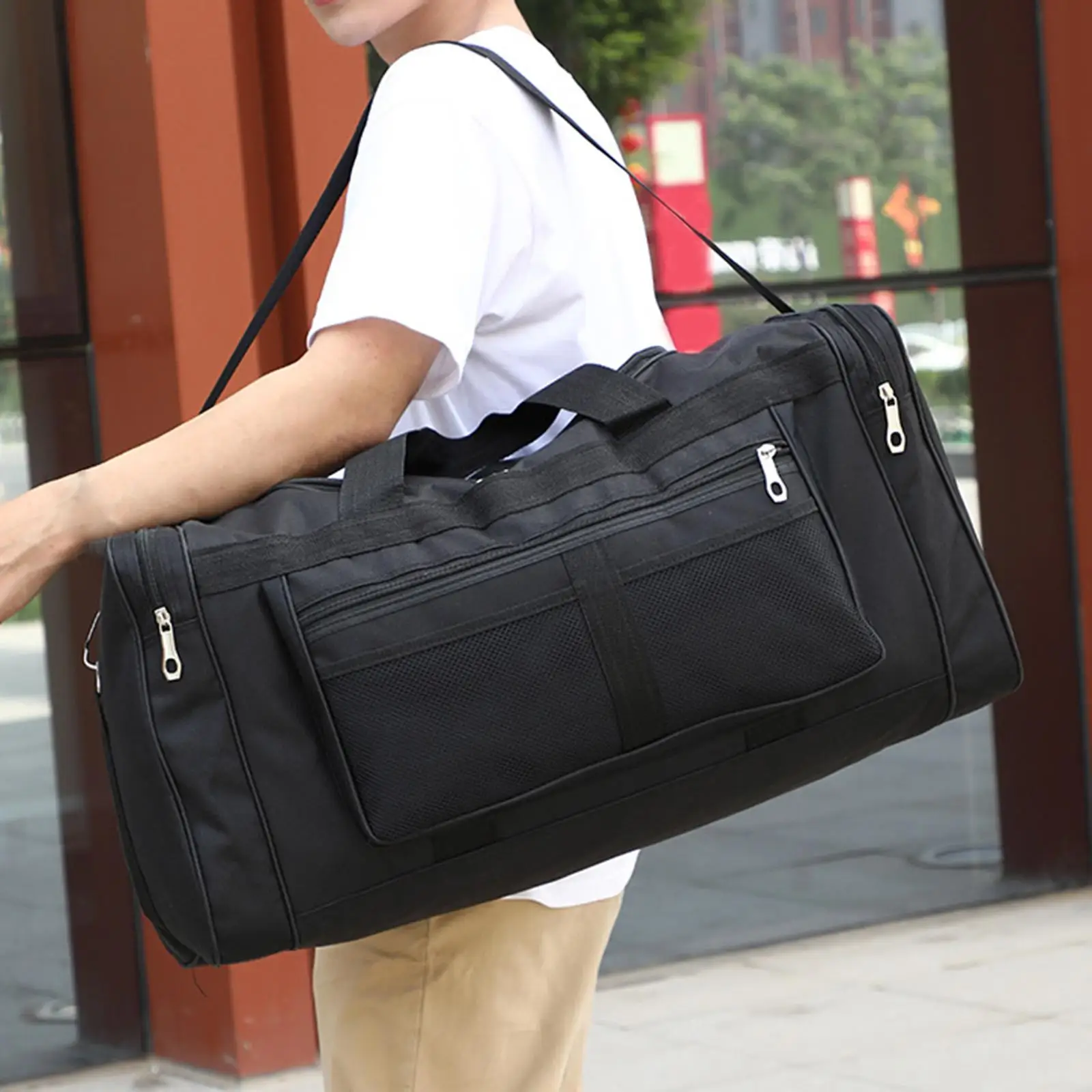 Travel Bag Travel Duffel Bag Handbag Holdall Organizer Storage Carry On Luggage Weekender Bag for Yoga Women Swimming Men Clothing Fitness